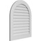 Ekena Millwork Round Top Surface Mount PVC Gable Vent: Non-Functional, w/ 3-1/2"W x 1"P Standard Frame, 30"W x 36"H GVPRT30X3601SN - alternate 2